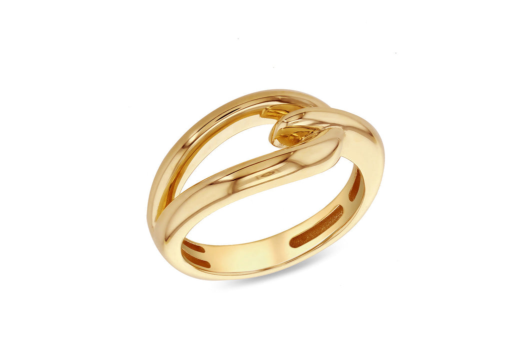 9K Yellow Gold Open Link Ring Ring 9K Gold Jewellery   