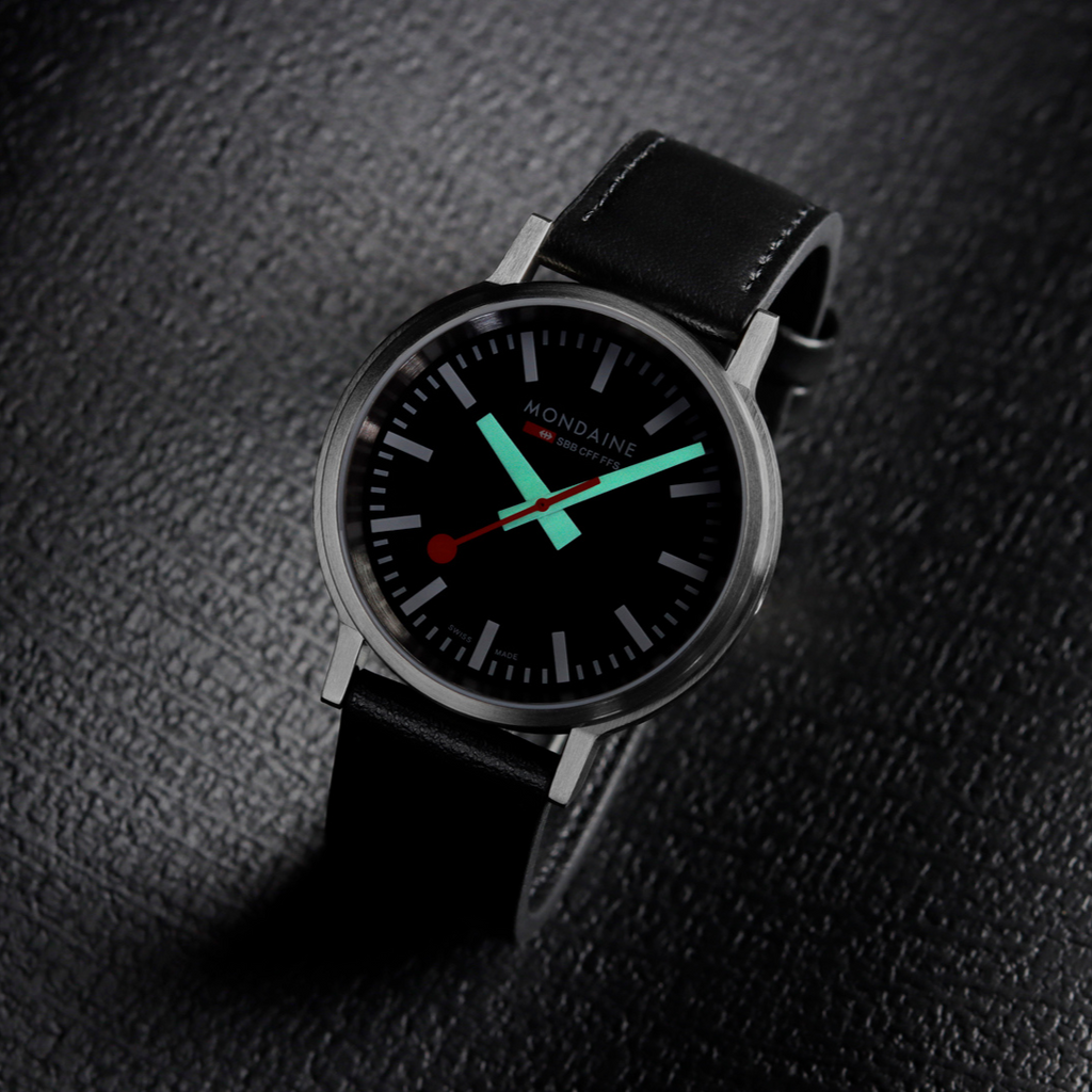 Mondaine Official Swiss Railways Stop2Go Automatic Super-LumiNovaÂ® 41mm Watch Watch Mondaine   