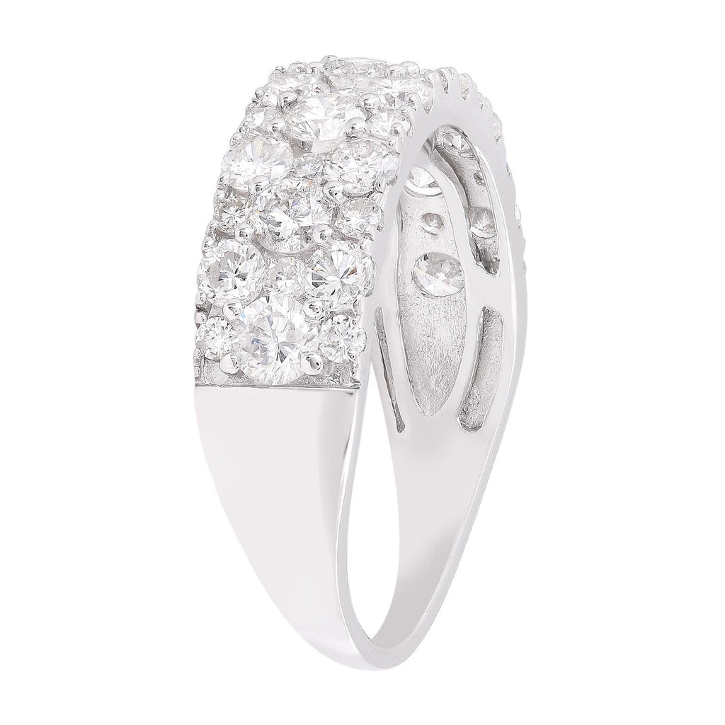 Ring with 2ct Diamonds in 9K White Gold Ring Boutique Diamond Jewellery   