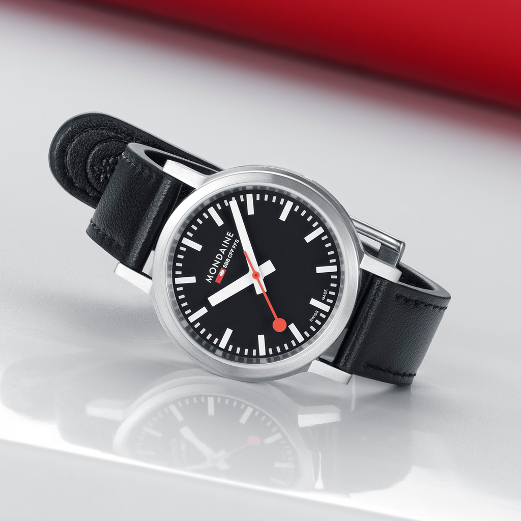 Mondaine Official Swiss Railways Stop2Go Automatic Super-LumiNovaÂ® 34mm Watch Watch Mondaine   