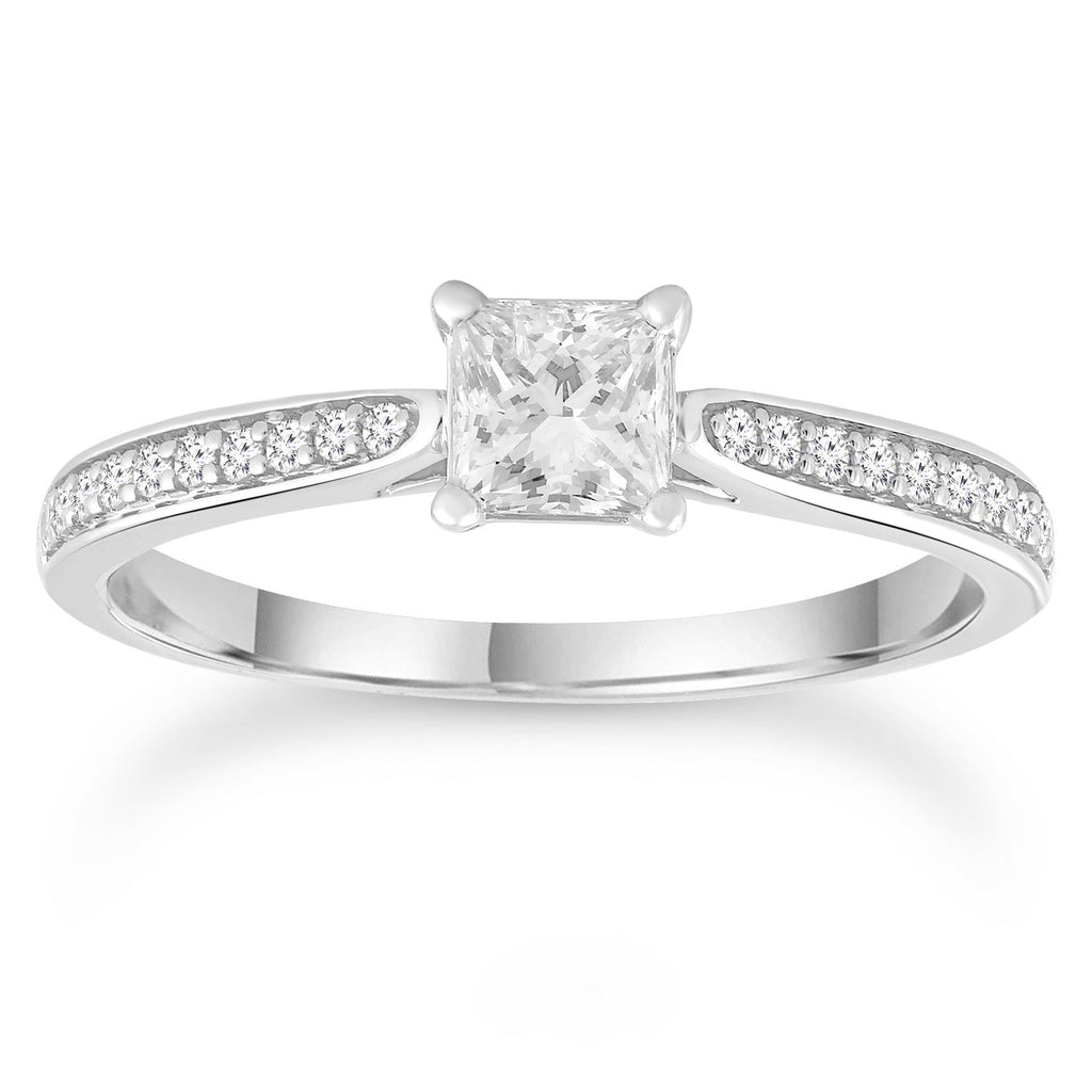 Diamond Ring with 0.63ct Diamonds in 9K White Gold Rings Boutique Diamond Jewellery   