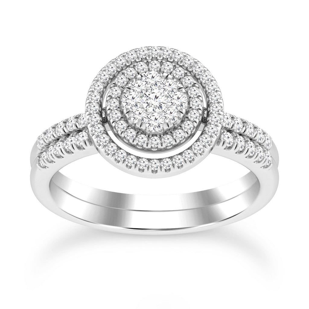 Diamond Ring with 0.50ct Diamonds in 9K White Gold Rings Boutique Diamond Jewellery   