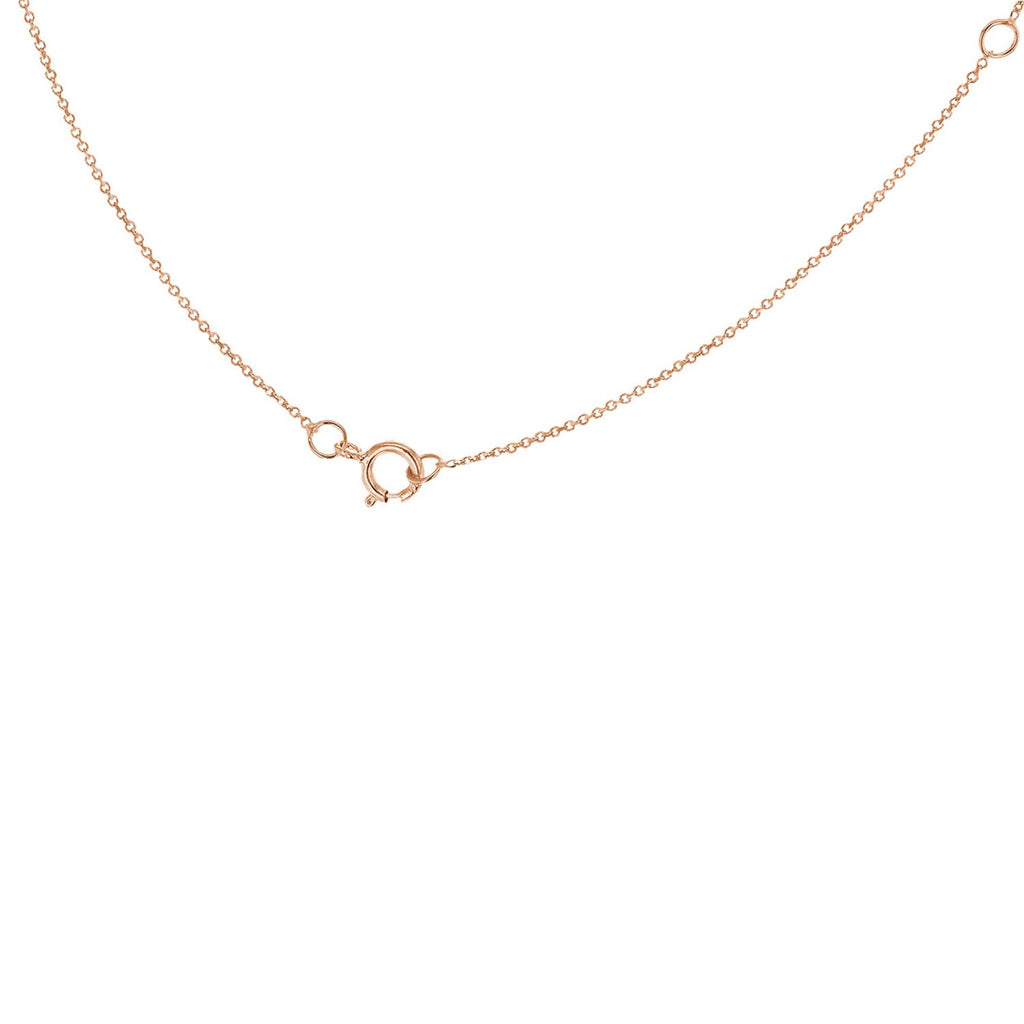 9K Rose Gold 'J' Initial Adjustable Letter Necklace 38/43cm Necklace 9K Gold Jewellery   