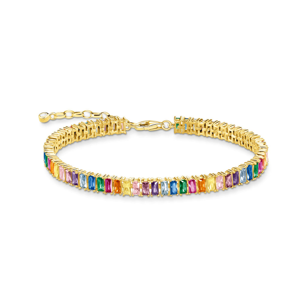 THOMAS SABO Tennis bracelet colourful stones gold Bracelet Thomas Sabo   