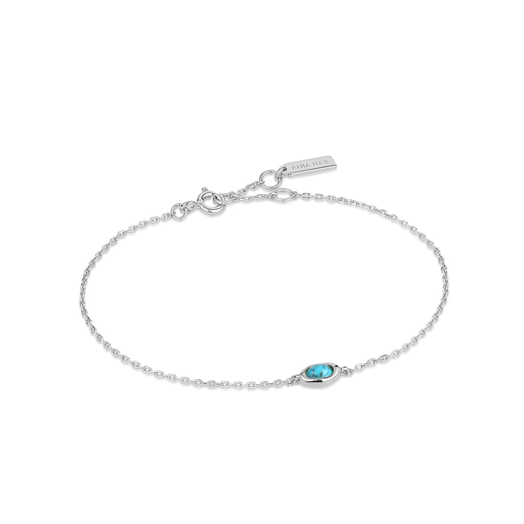 Ania Haie Silver Turquoise Wave Bracelet Bracelets Ania Haie   