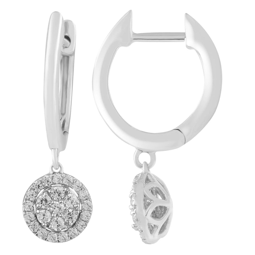 Diamond Fashion Earrings with 0.33ct Diamonds in 9K White Gold Earrings Boutique Diamond Jewellery   