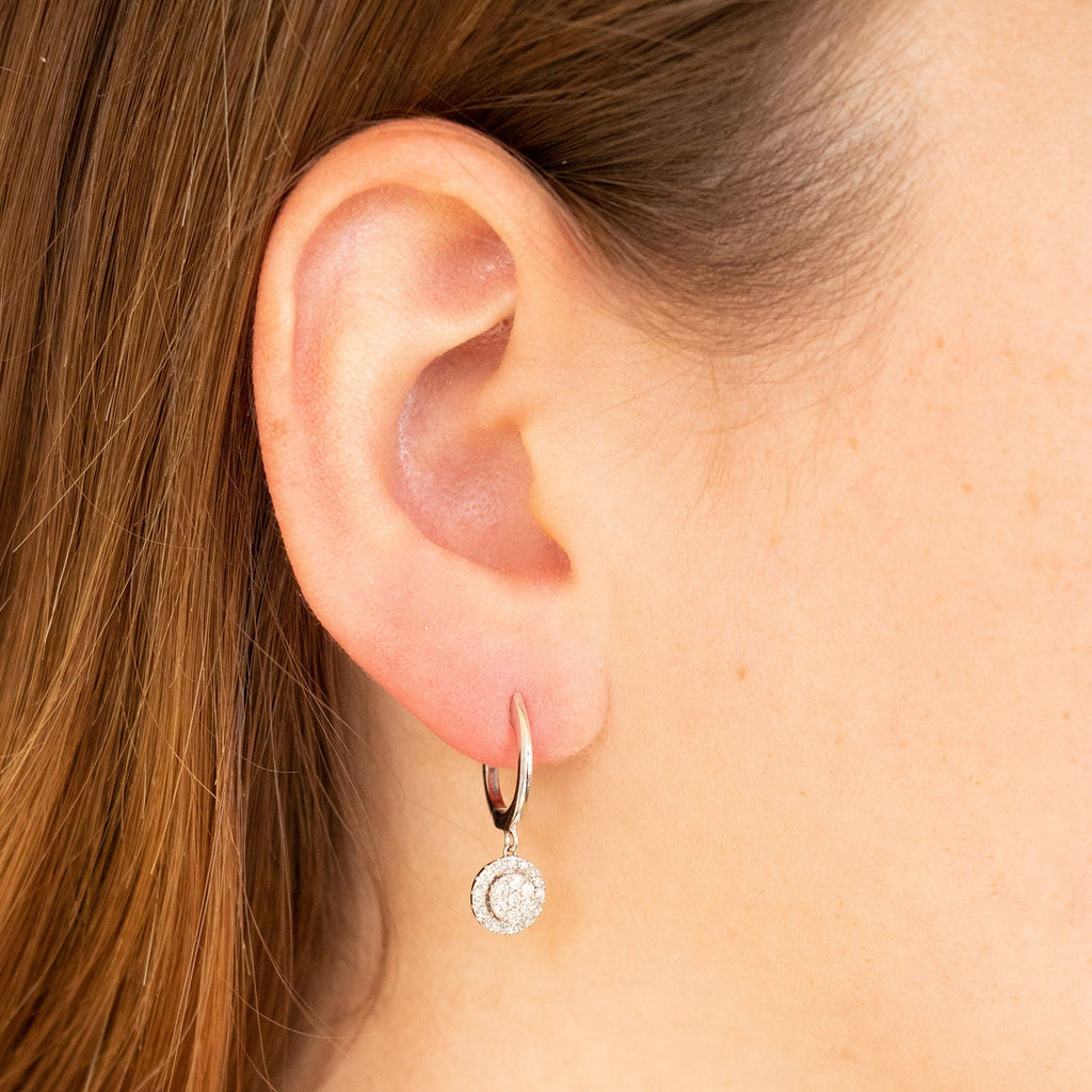 Diamond Fashion Earrings with 0.33ct Diamonds in 9K White Gold Earrings Boutique Diamond Jewellery   