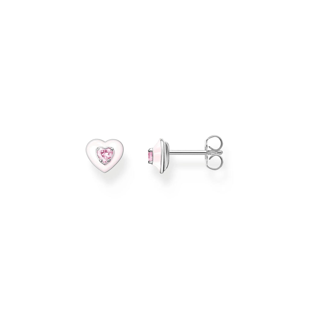 THOMAS SABO Pink Heart Stud Earrings Earrings Thomas Sabo   