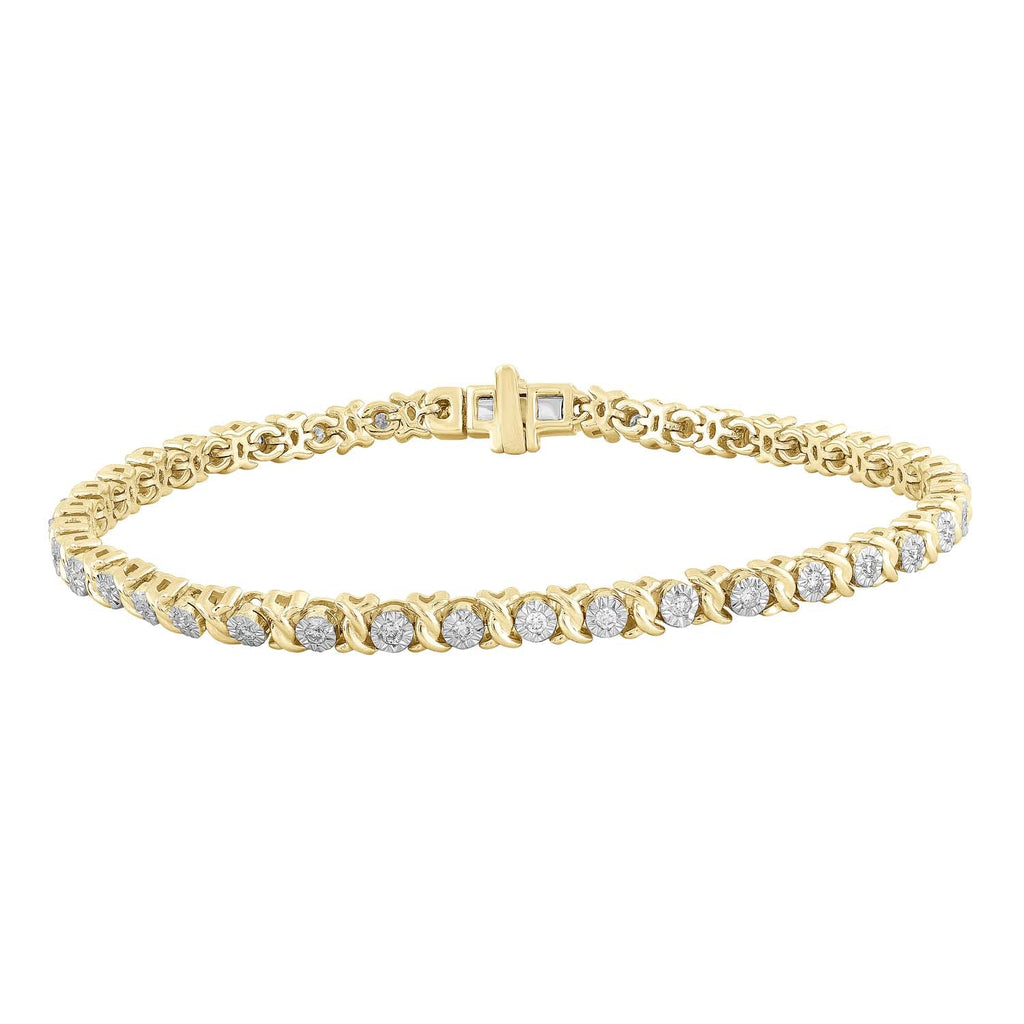 Bracelet with 0.50ct Diamonds in 9K Yellow Gold Bracelet Boutique Diamond Jewellery   