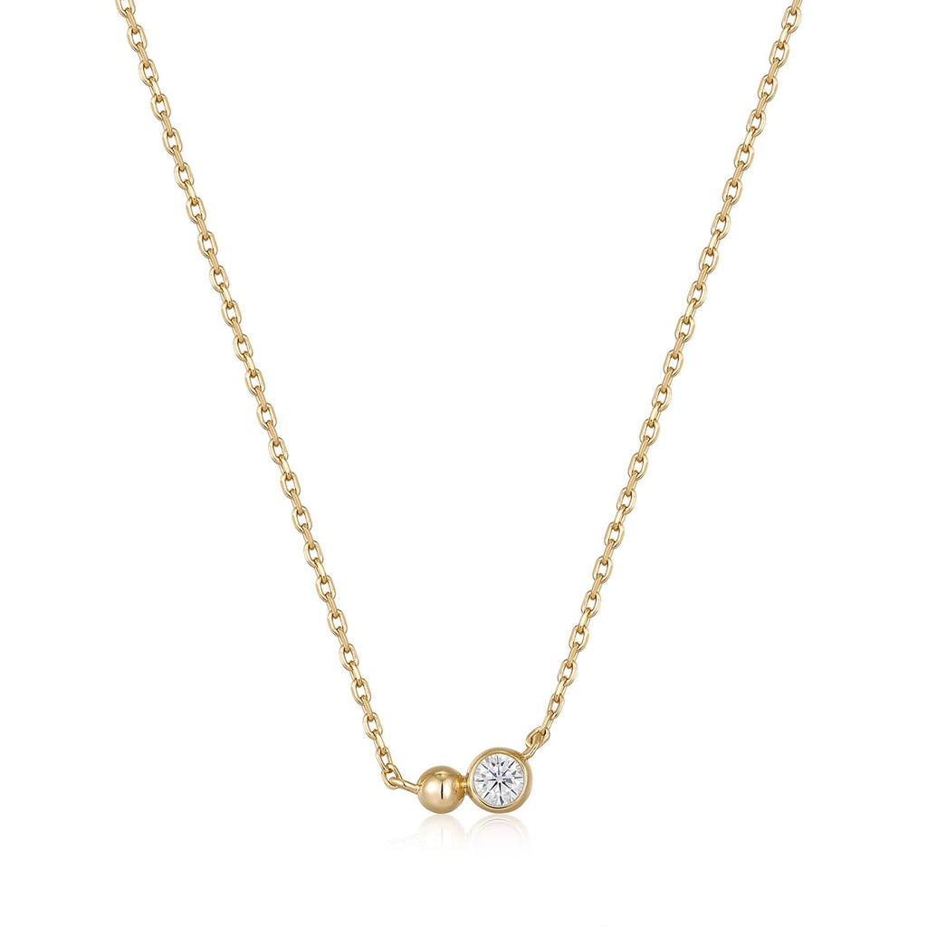 Ania Haie Gold Orb Sparkle Pendant Necklace Necklaces Ania Haie   