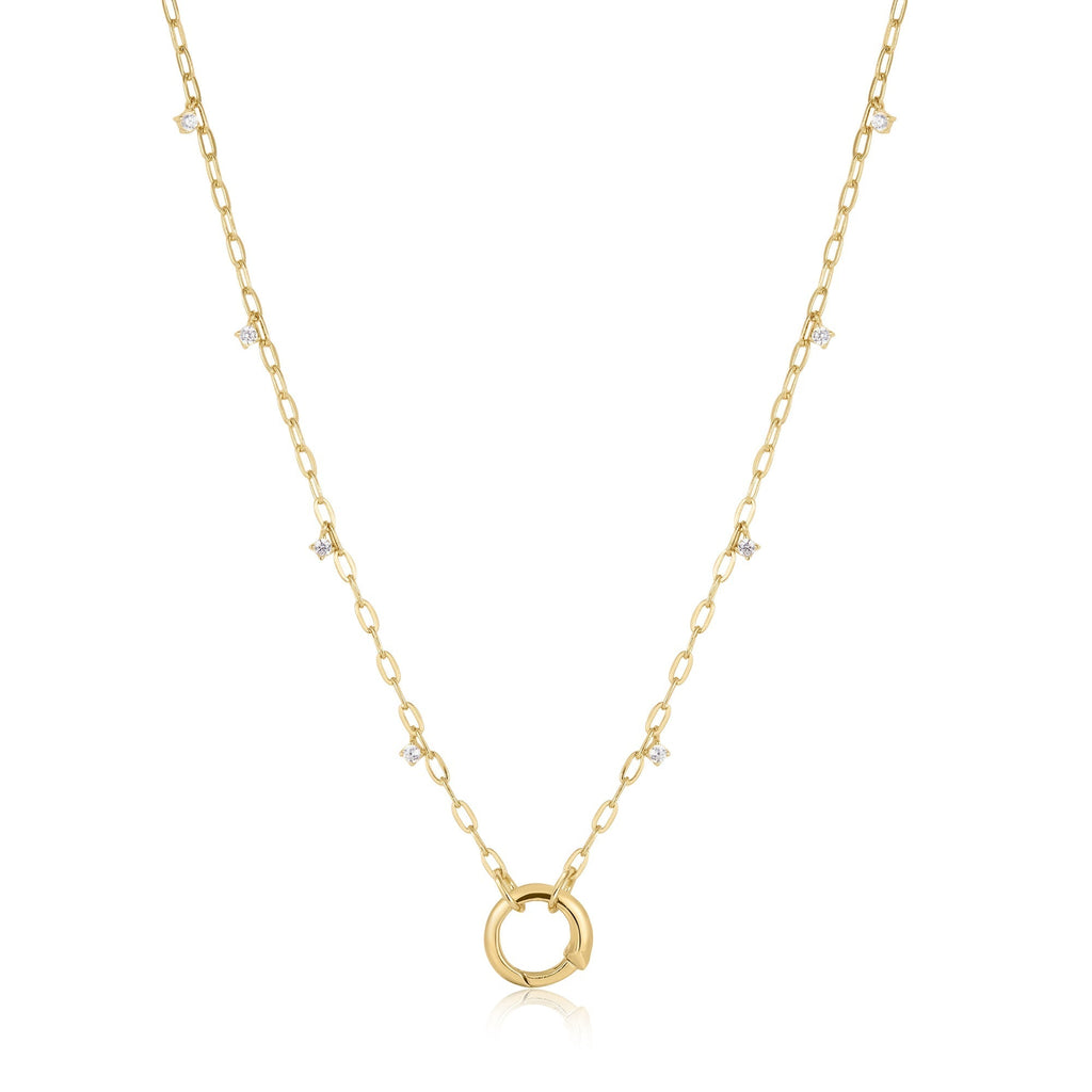 Ania Haie Gold Shimmer Chain Charm Connector Necklace Necklace Ania Haie   