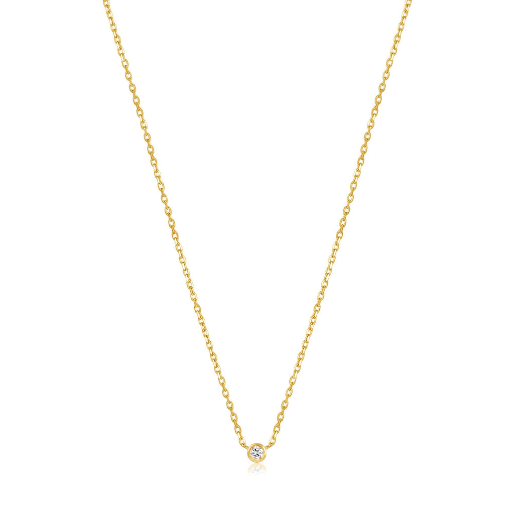 Ania Haie 14kt Gold Single Natural Diamond Necklace Necklace Ania Haie   
