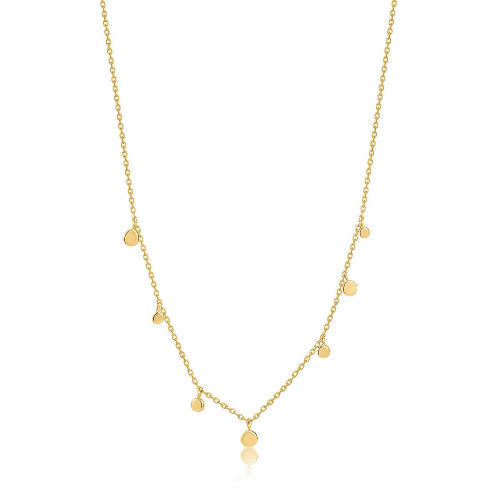Ania Haie 14kt Gold Mixed Disc Necklace Necklace Ania Haie   