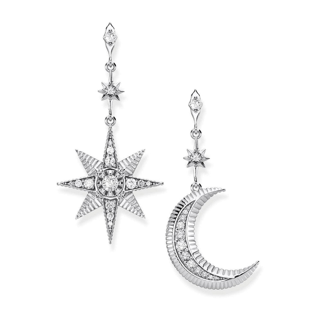 Thomas Sabo Earrings "Royalty Star & Moon" - Silver Earrings Thomas Sabo Default Title  