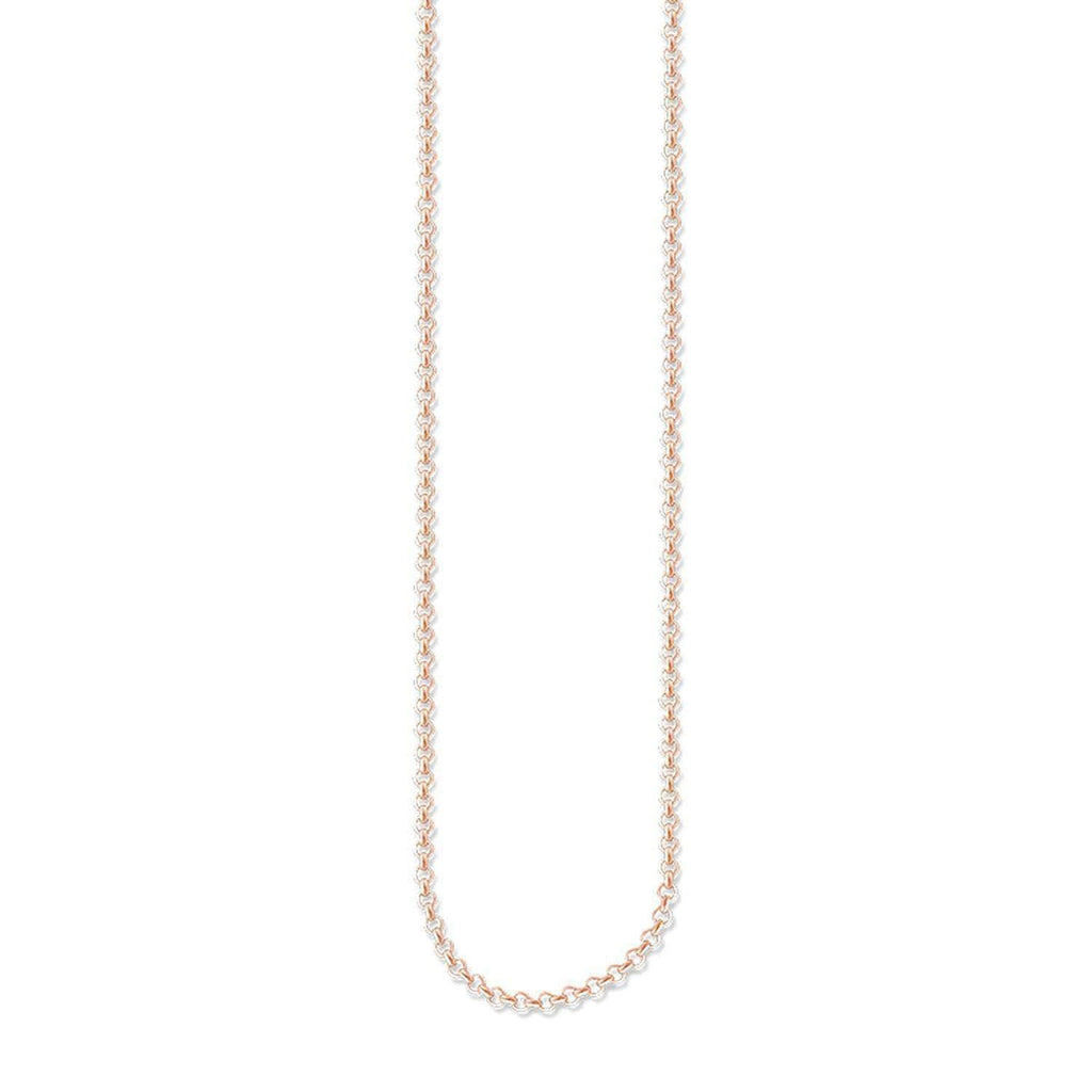 Thomas Sabo Round Belcher Chain - Rose Gold Necklace Thomas Sabo L (90 cm)  