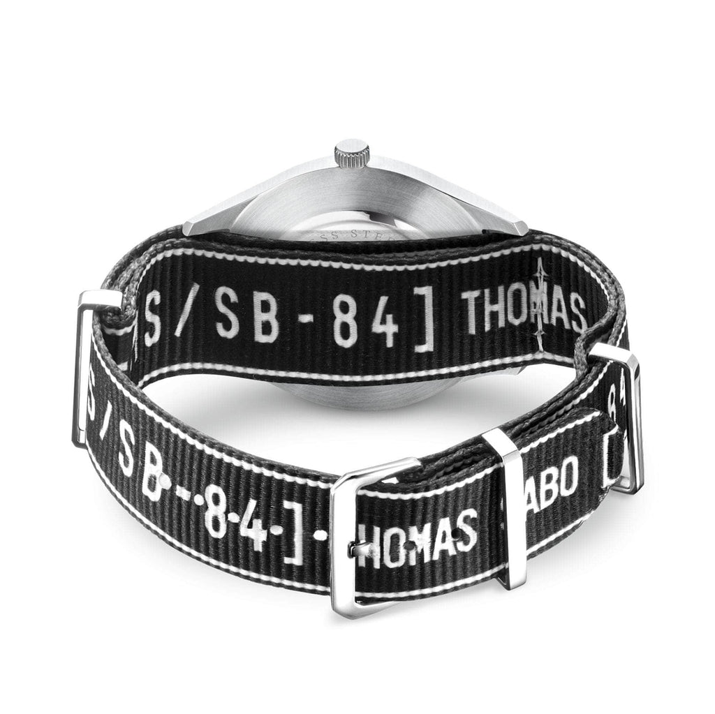 Thomas Sabo Watch Band Urban CODE TS NATO, Black Watch Band Thomas Sabo   