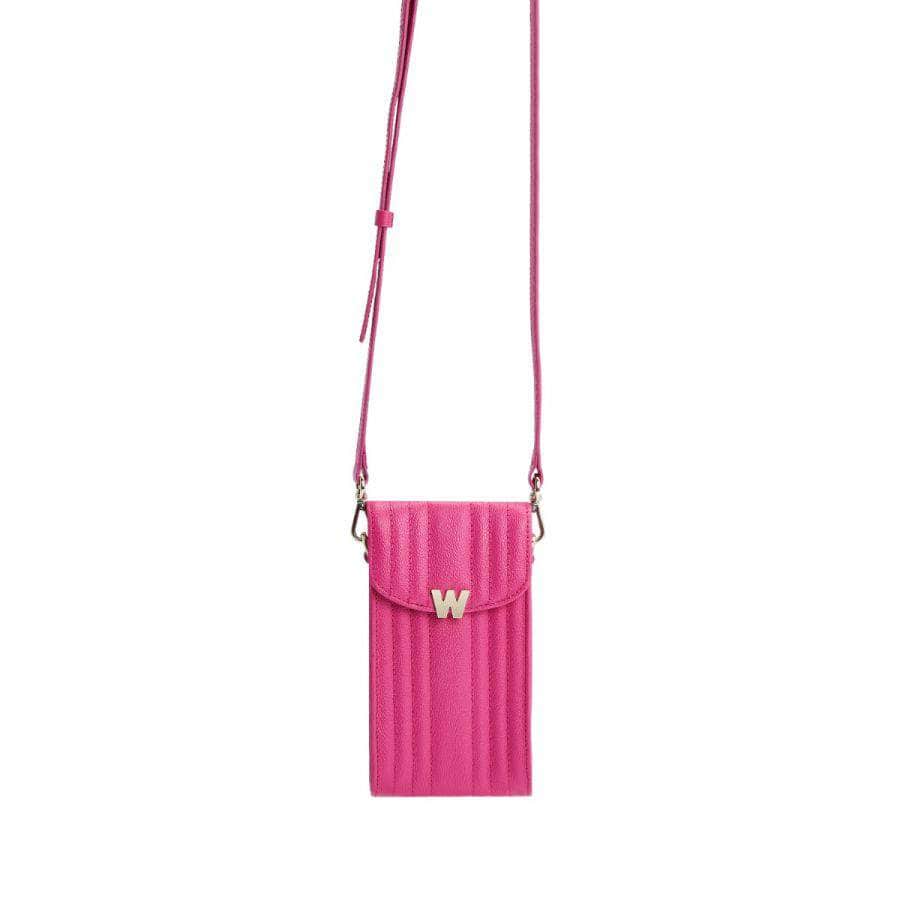 Wolf Mimi Phone Case with Wristlet & Lanyard Pink Handbags Wolf   